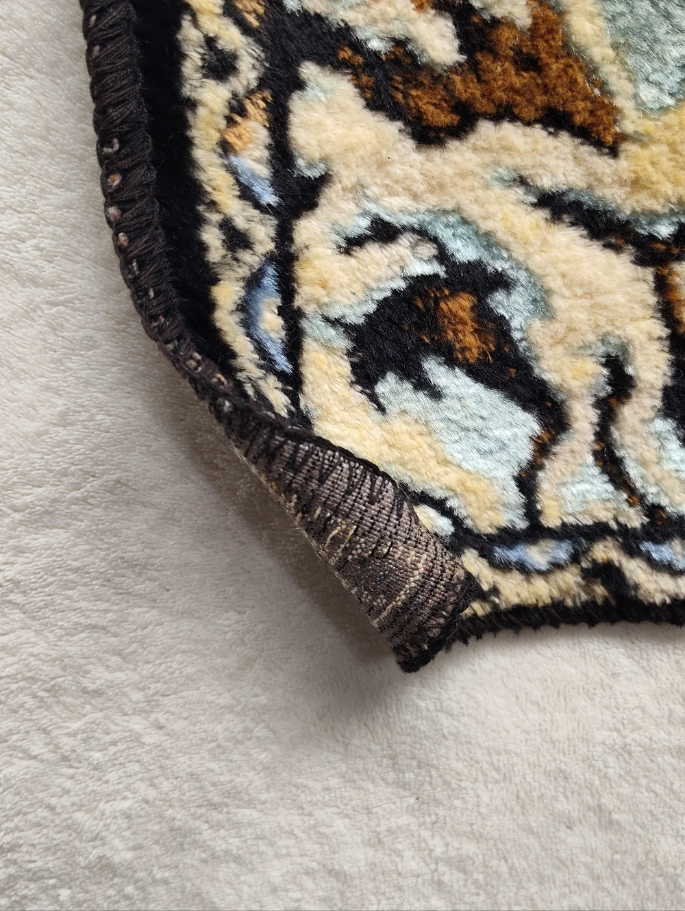 Deer Woodland Tapestry Panel - Brown, Green, Cream Made In Italy